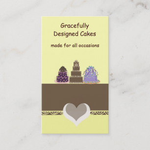 Carte De Visite Gâteaux design élégant