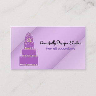 Carte De Visite Gâteaux/Pâtisseries de créateurs violets