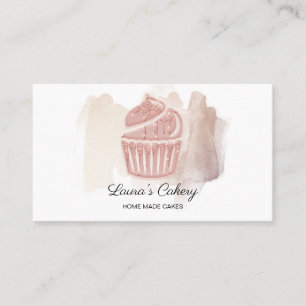 Carte De Visite Gâteaux & sucreries Cupcake Accueil Boulangerie Cu
