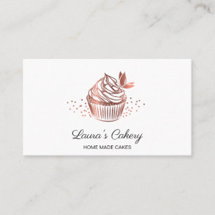 Carte De Visite Gâteaux Sucres Cupcake Accueil Boulangerie Fille V