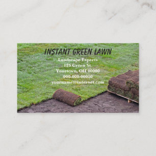 Carte De Visite gazon vert instantané