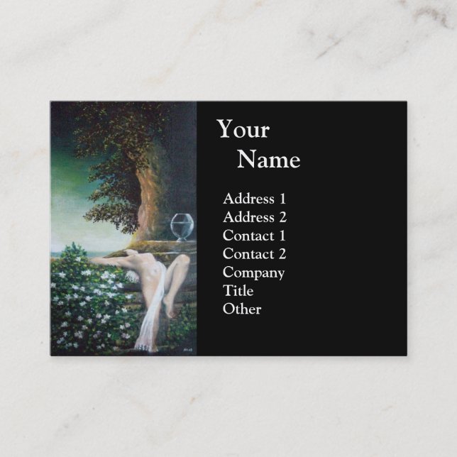 CARTE DE VISITE GEA, MYRTLE ET EAU (Devant)