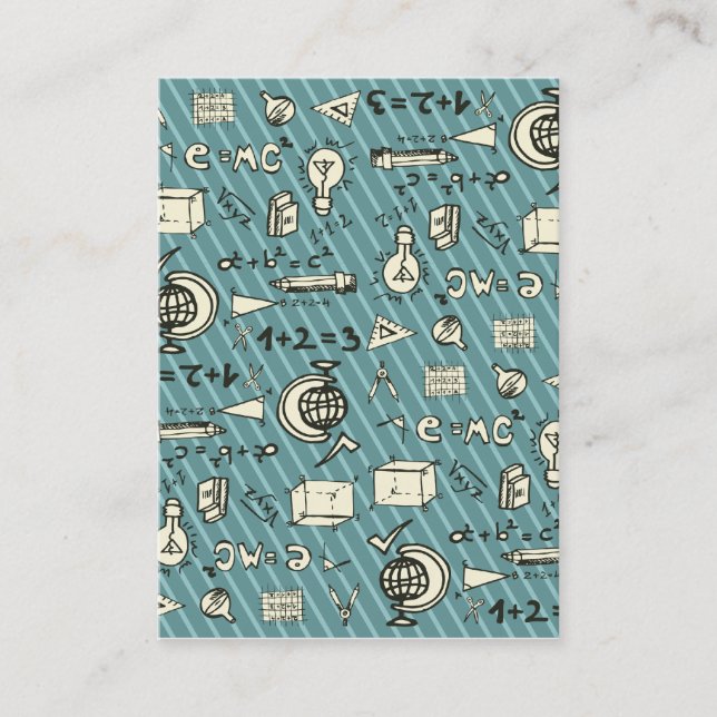 Carte De Visite Geeky sur le bleu (Devant)