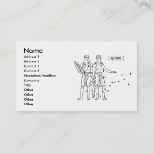 Carte de visite Gemini