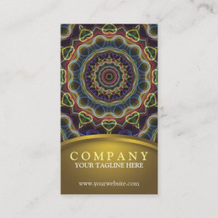 Carte De Visite Gemmes et mandala de coeurs