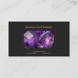 Carte De Visite Gemstone Crystal Jewel Amethyst