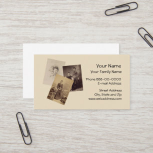 Carte de visite généalogiste