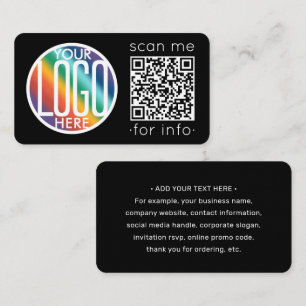 Carte De Visite Générateur de code QR et logo minimaliste moderne 