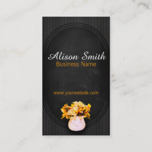 Carte De Visite Generic card vintage with flowers