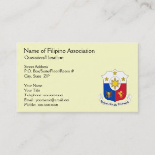 Carte de visite générique d'association philippi