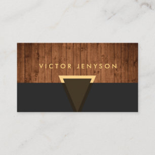 Carte de visite générique de planche en bois