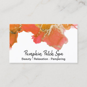 Carte De Visite *~* Générique - Nails Lashes De Cheveux Orange Ros
