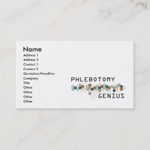 Carte De Visite Génie de Phlebotomy