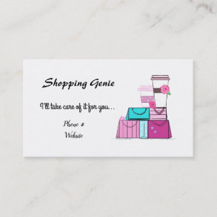 Carte De Visite Génie de Shopping
