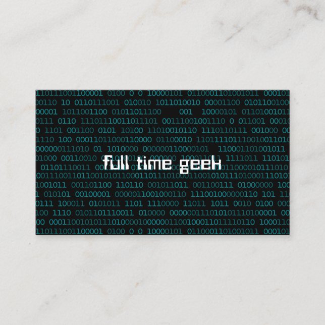 Carte De Visite Génie développeur Web informatique (Devant)