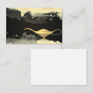 Carte De Visite Genie Lamp Smoke Magic Magical Business Card