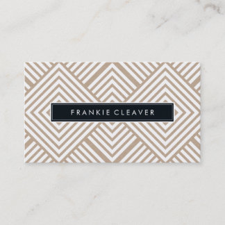 Carte De Visite GEO DIAMOND MODERNE MOTIF kraft simple et tendance