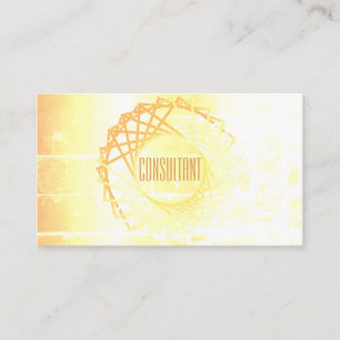 Carte De Visite Géométrie flashy Design Light Gold Modern Simple
