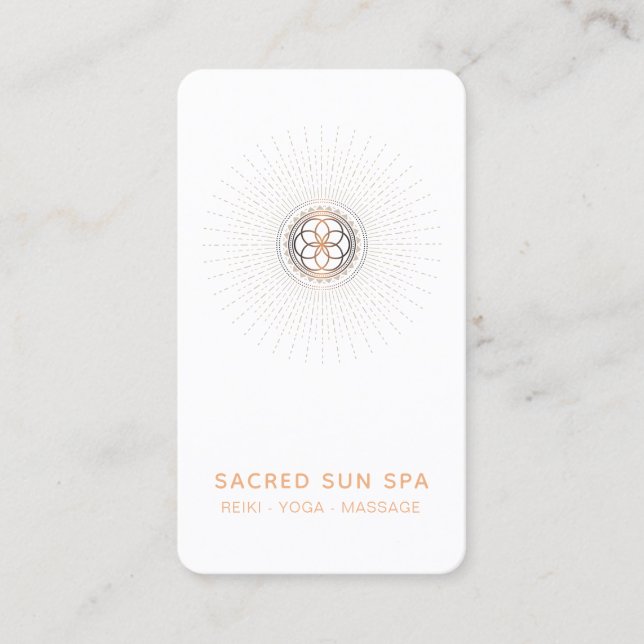 Carte De Visite *~* Géométrie Sacrée Alchimie Shaman Mandala (Devant)