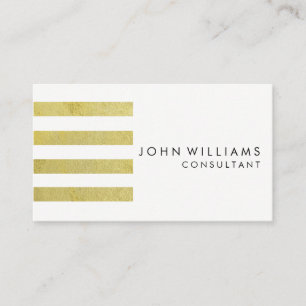 Carte De Visite Géométrique Géométrique Moderne Or Faux Profession