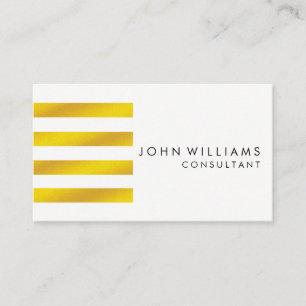 Carte De Visite Géométrique Géométrique Moderne Or Faux Profession