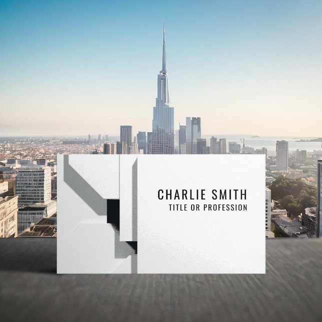 Carte De Visite Géométrique Moderne Simple Élégant (Créateur téléchargé)