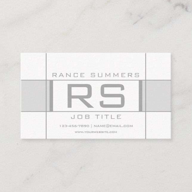 Carte De Visite Géométrique Sporty cool (Devant)