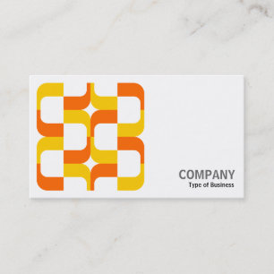 Carte De Visite Geometropolis - 020614 - Ambre et orange