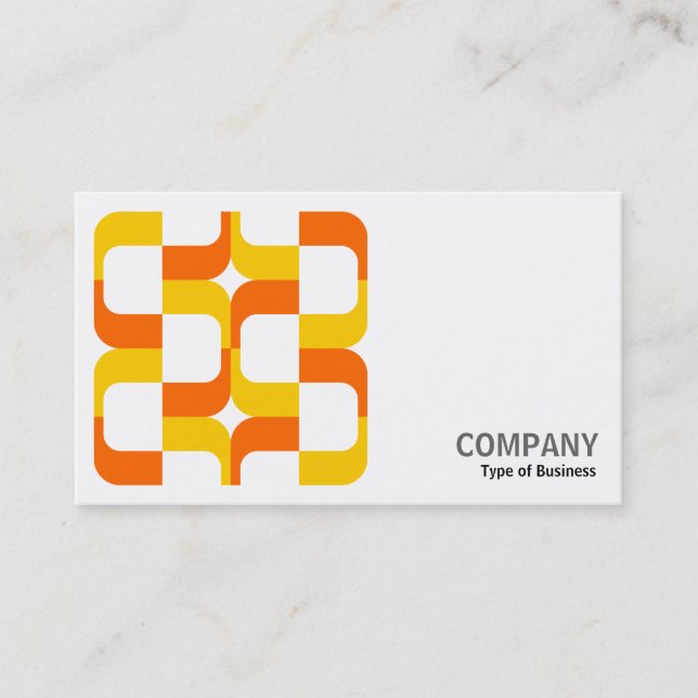 Carte De Visite Geometropolis - 020614 - Ambre et orange (Devant)