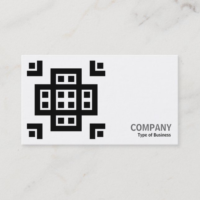 Carte De Visite Geometropolis - 030614 - Noir sur blanc (Devant)