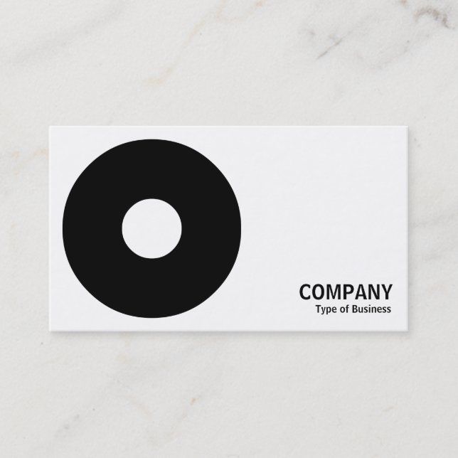 Carte De Visite Geometropolis - Bold Circle II - Noir (Devant)