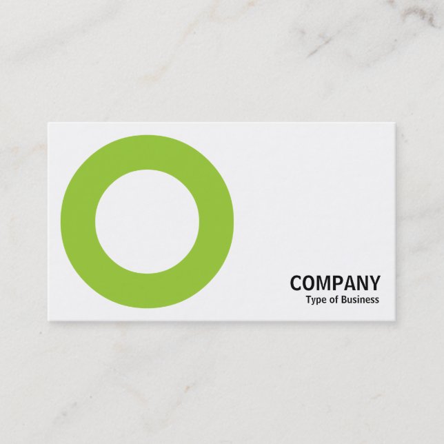 Carte De Visite Geometropolis - Bold Circle - Martian Green (Devant)