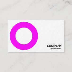 Carte De Visite Géométropolis - Cercle gras - Magenta