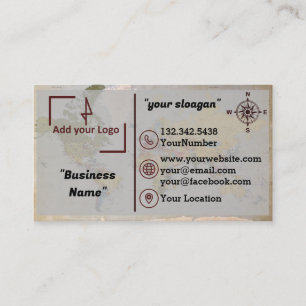 Carte de visite géospatial/d'arpenteur