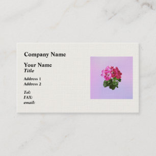 Carte De Visite Géranium magenta