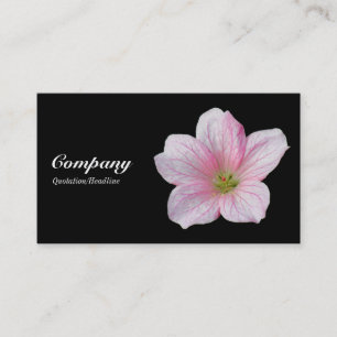 Carte De Visite Géranium rose - Noir