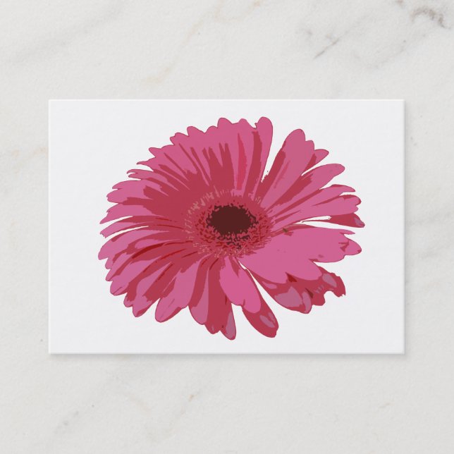 Carte De Visite Gerbera rose Co ACEO (Devant)