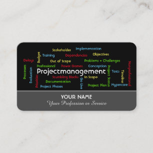 Carte De Visite Gestion de projet professionnel et entreprise de c