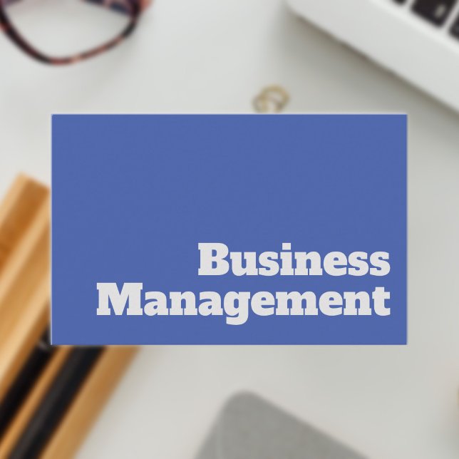 Carte De Visite Gestion d'entreprise (Business Management Business Card)