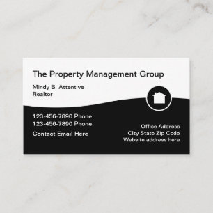Carte De Visite Gestion immobilière de professionnel de l'immobili