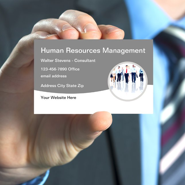 Carte De Visite Gestion moderne des ressources humaines (Créateur téléchargé)