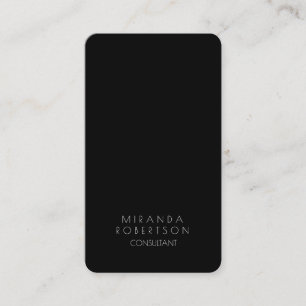 Carte De Visite Gestionnaire de consultants créatifs Black White t