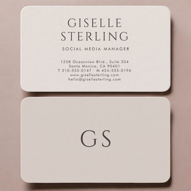 Carte De Visite Gestionnaire de médias sociaux (Créateur téléchargé)