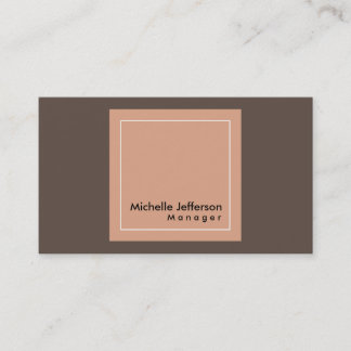 Carte De Visite Gestionnaire professionnel élégant minimaliste