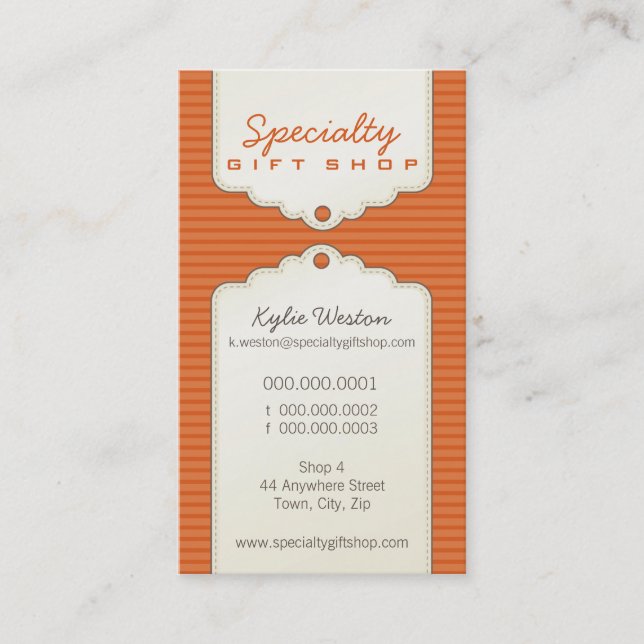 CARTE DE VISITE :: gifttag tendance P1 (Devant)