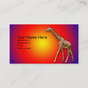 CARTE DE VISITE GIRAFE #1