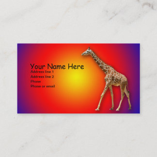 CARTE DE VISITE GIRAFE #1