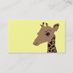 Carte De Visite girafe simple