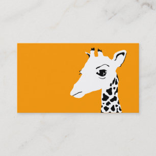 Carte De Visite girafe simple