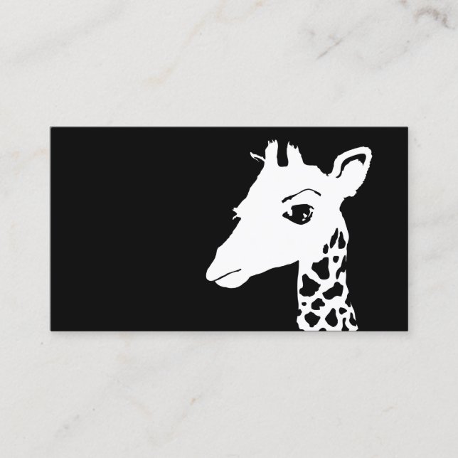 Carte De Visite girafe simple (Devant)